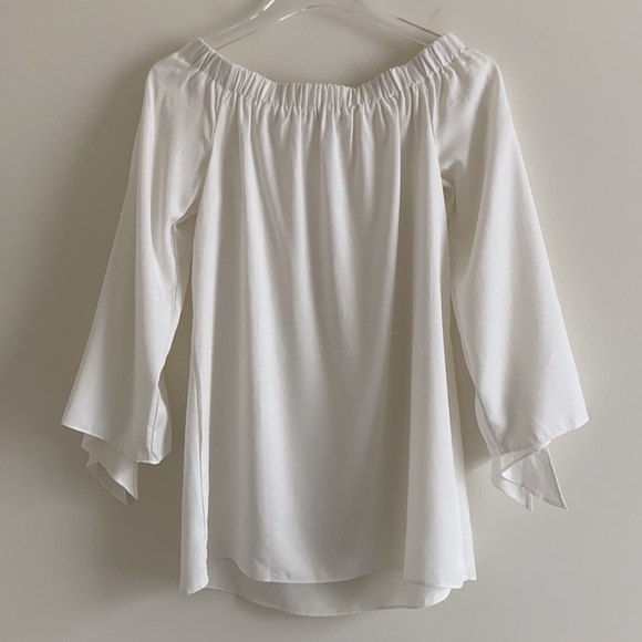 *NWOT* Mustard Seed 3/4 Sleeve Off-Shoulder Blouse - Picture 4 of 15